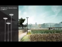 রঙ পরিবর্তন সৌর বাগান লাইট RGB LED সৌর চালিত বাগান লাইট 800w জন্য ইয়ার্ড প্যাটিও