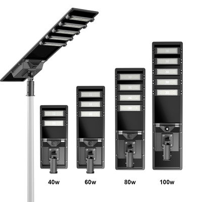 SMD5050 সোলার LED স্ট্রিট লাইট মোশন সেন্সর রিমোট কন্ট্রোল 60 ওয়াট সোলার স্ট্রিট লাইট