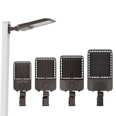 ডাই-কাস্ট অ্যালুমিনিয়াম অ্যালয় হাউজিং স্মার্ট এলইডি স্ট্রিট লাইট, ঐচ্ছিক ফটোসেল সেন্সর এবং IK08 সুরক্ষা সহ অল ইন ওয়ান গার্ডেন লাইট