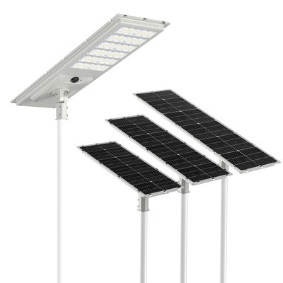 180lm/W Ip65 ইন্টিগ্রেটেড অল ইন ওয়ান LED সোলার স্ট্রিট লাইট পল মাউন্ট ইন্টারফেস ব্যাসার্ধ 60/76mm ঐচ্ছিক